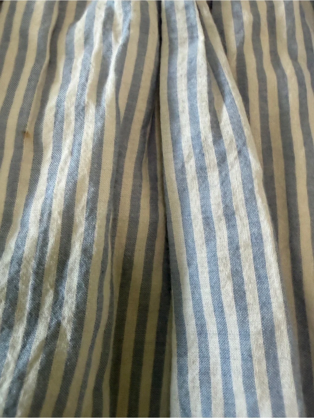 Baby Gap Blue and White Striped Eyelet Dress Sz 6-12